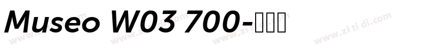 Museo W03 700字体转换
